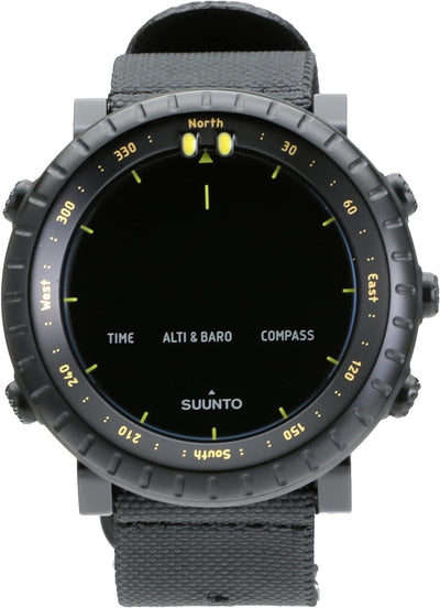 Suunto Core Outdoor-Sportuhr mit Höhenmesser, Barometer und Kompass Black Yellow Tx Suunto Core, Bla
