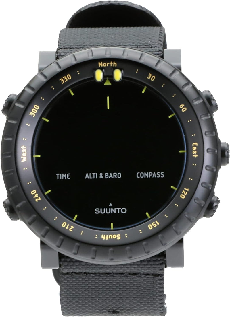 Suunto Core Outdoor-Sportuhr mit Höhenmesser, Barometer und Kompass Black Yellow Tx Suunto Core, Bla