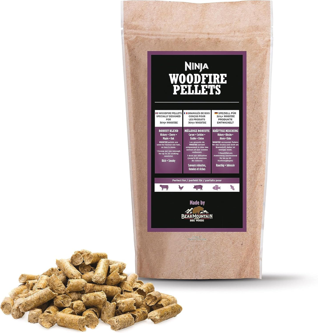 Ninja Woodfire Pellets Robuste Mischung 900 g, offizielle Ninja Woodfire Pellets, geeignet für Ninja