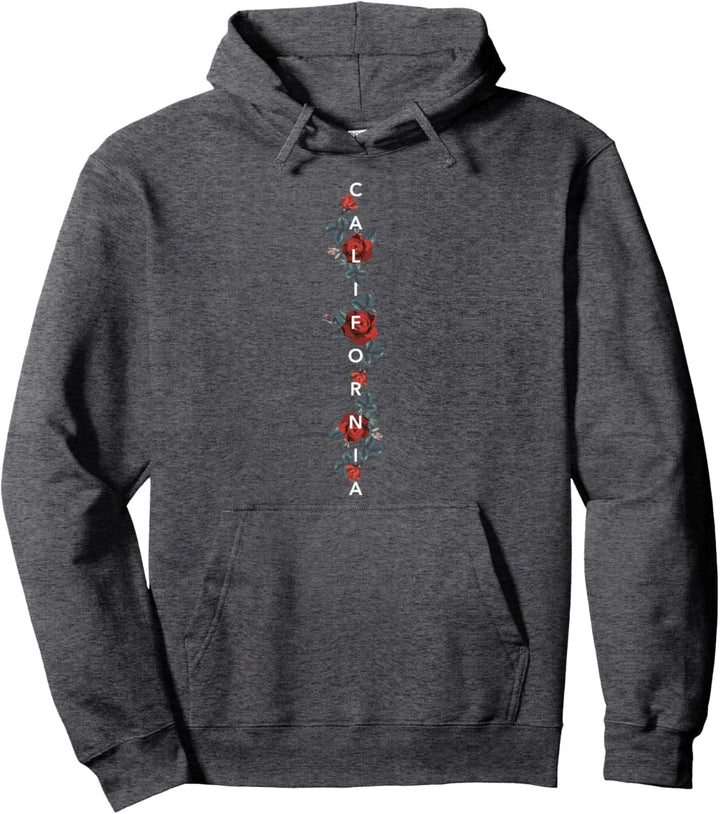California Rose Simple Text Pullover Hoodie