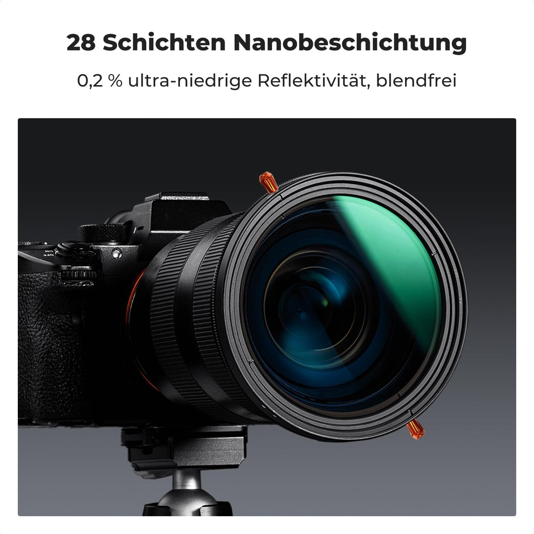 K&F Concept Nano-X ND Filter 86mm CPL&ND2-ND32 2 in 1 multifunktionaler Graufilter und CPL Filter Po