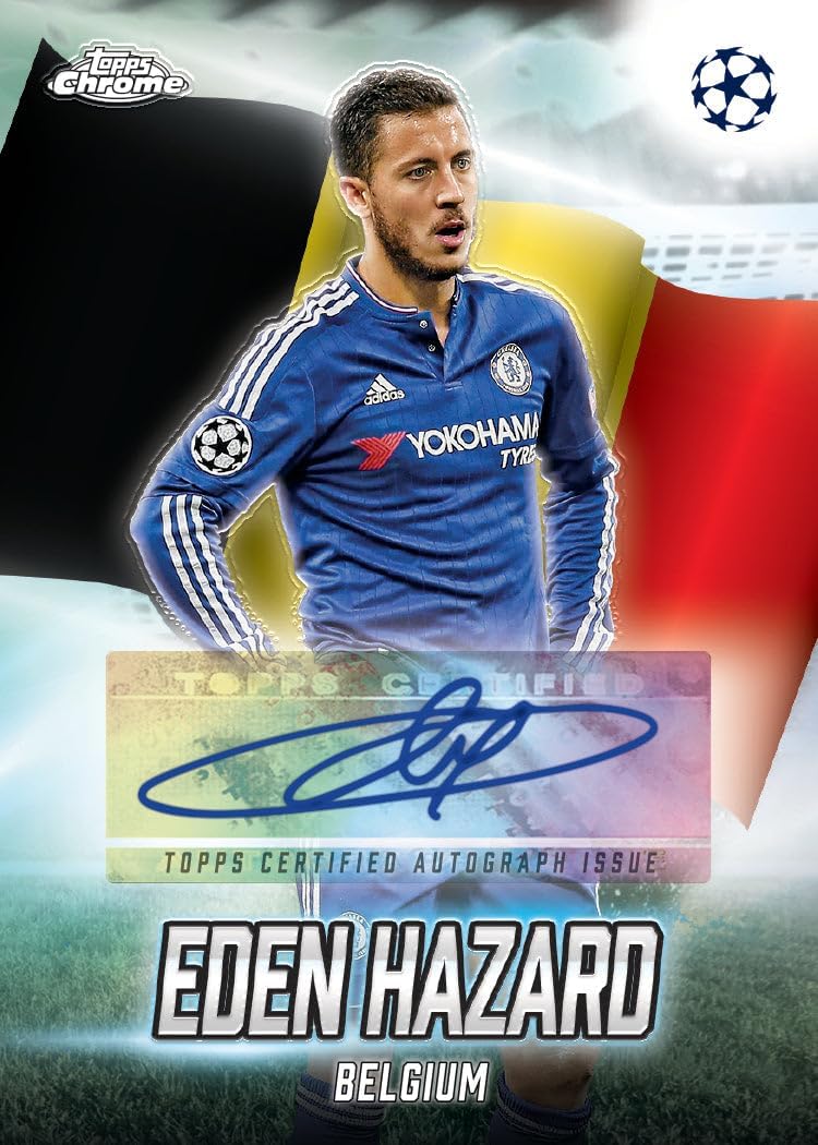 2024-25 Topps Chrome® UEFA Club-Wettbewerbe - Vorteilsbox - 7 Packungen pro Box - 4 Karten pro Packu