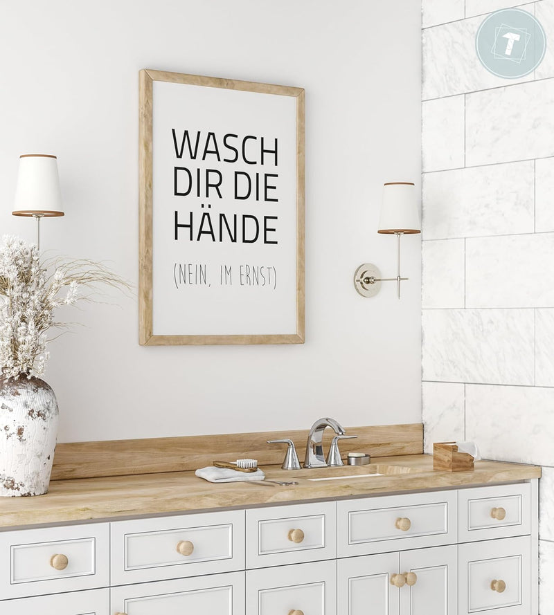 Papierschmiede® Bilder Home XXL Kunstdruck A1 (59,4x84,1 cm) Spruch Poster Zuhause Schrift Bild Wand