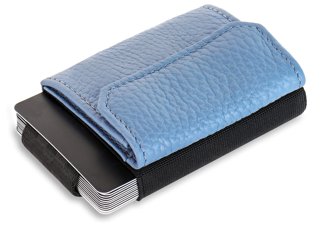 Jaimie Jacobs Minimalist Wallet Nano Boy Pocket Mini Geldbörse aus Textil mit Zugband schmaler Karte