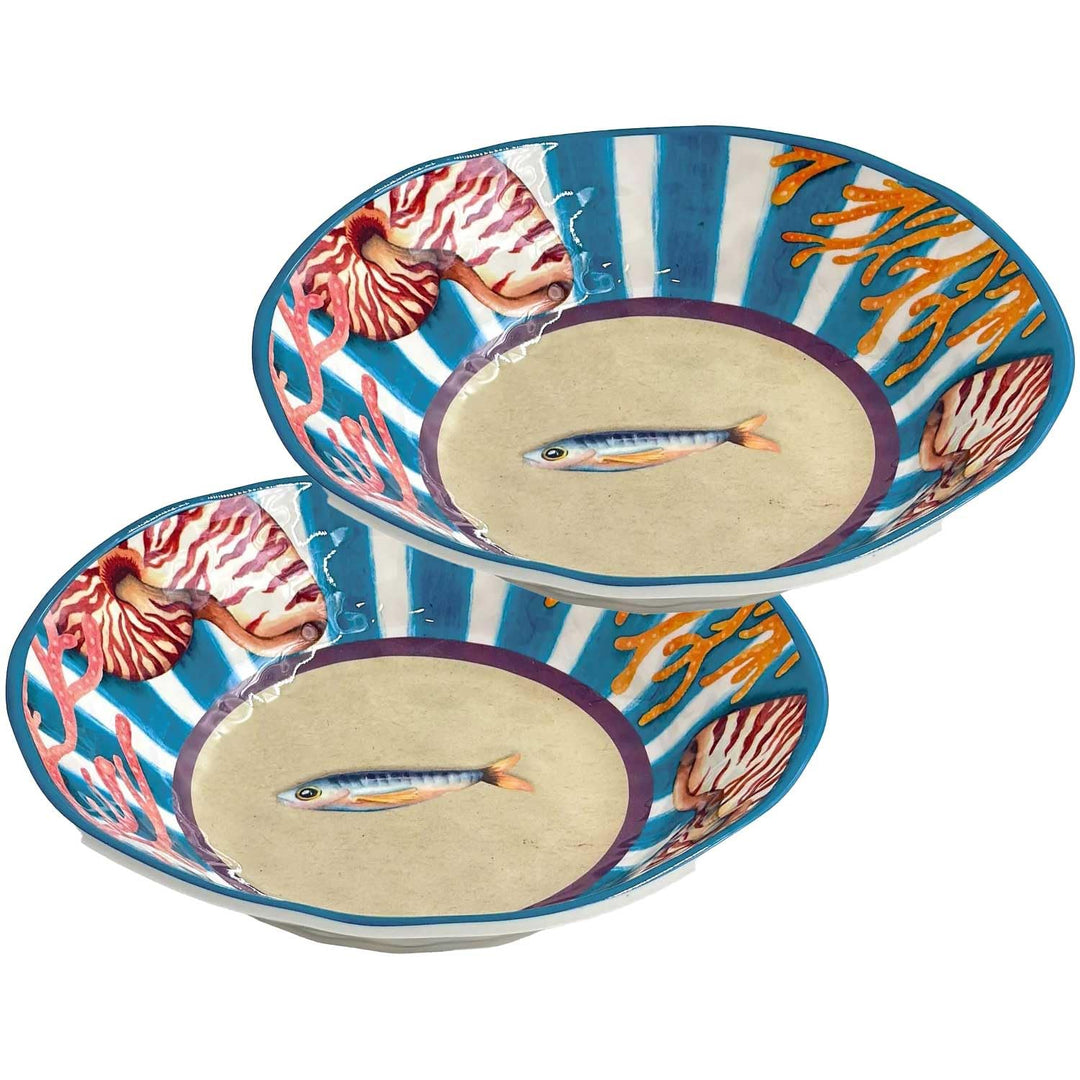 Rose & Tulipani Litorale Suppenteller Set 2 Stück 21 cm Melamin
