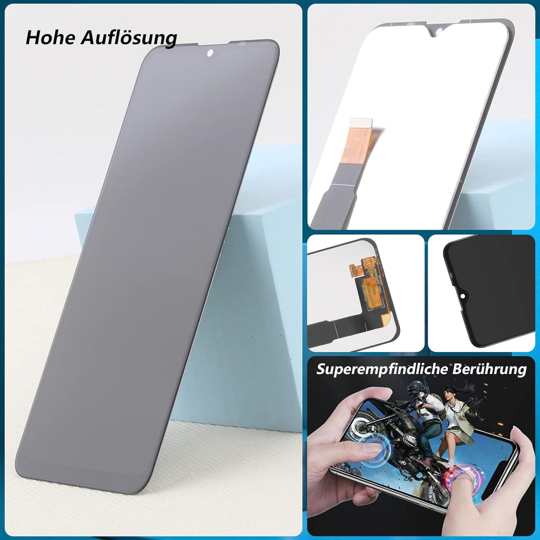 RongZy Kompatibel mit Wiko Power U10 / U20 W-V750BN / U30 Ersatz Bildschirm LCD Display und Touchscr