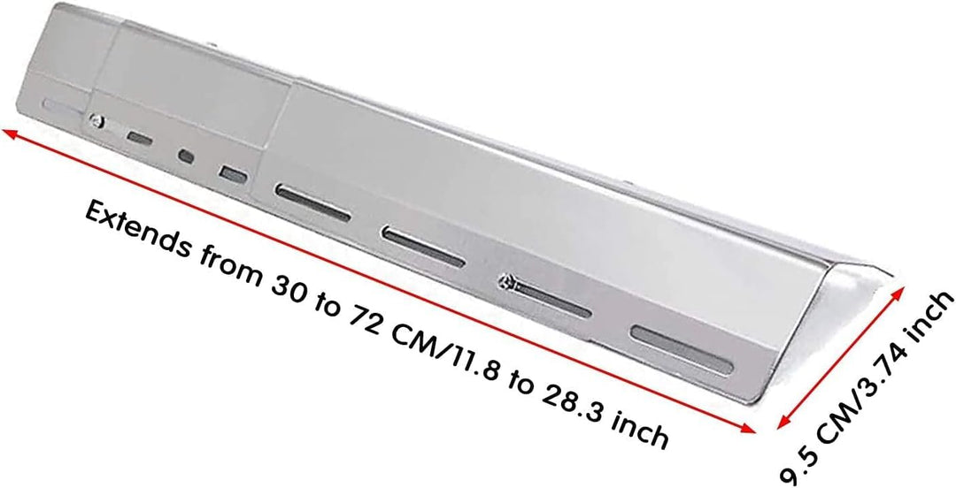 Denmay 31-44CM Universal Edelstahl Rohrbrenner und 30-72CM Brennerabdeckung für CharBroil, Enders, L