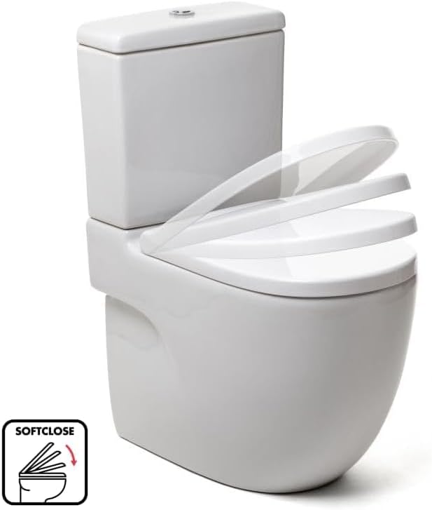 TATAY Optima Merida Universal WC-Sitz, Thermoplast, Form D, gedämpfter Sturz, abnehmbar, antibakteri
