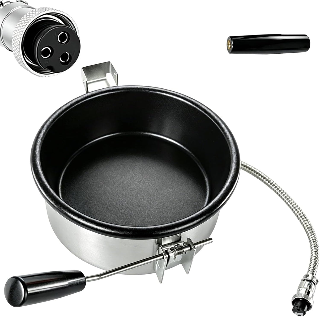 Heissluft Popcornmaschine Zubehör, Popcorntopf 3 Löcher 15mm | Anti-Scorch-Pfanne Einfach zu Säubern