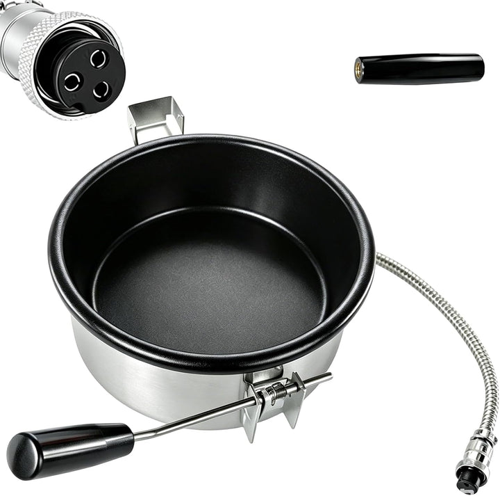 Heissluft Popcornmaschine Zubehör, Popcorntopf 3 Löcher 15mm | Anti-Scorch-Pfanne Einfach zu Säubern