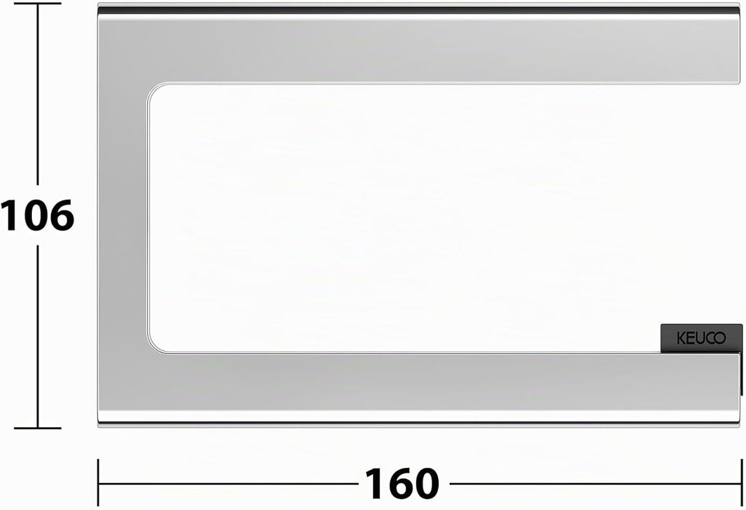 KEUCO Toilettenpapierhalter aus Metall, Hochglanz-verchromt, offene Form, WC-Rollenhalter für Badezi