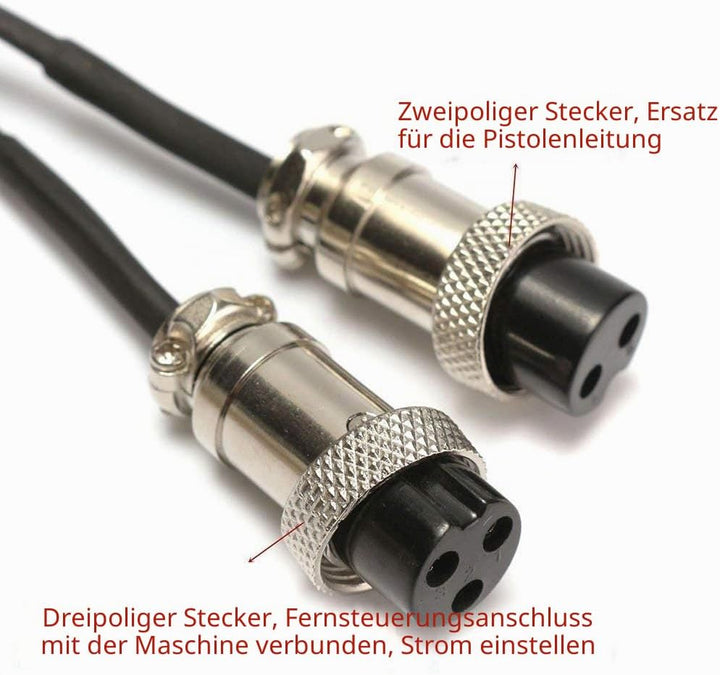 SUSEMSE Schweisser-Fusspedal 2+3 Pin für WIG-Schweissmaschinen Power Fussplatte Steuergerät