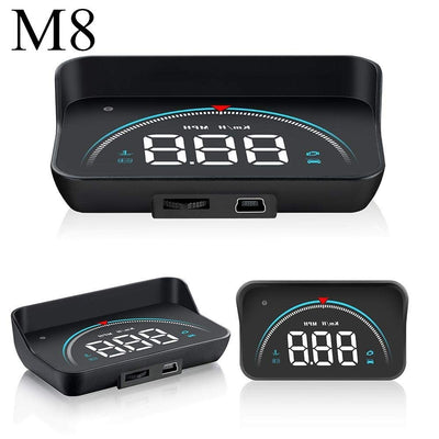 Wisamic Head up Display Auto HUD: Display OBD2 , 3,5 Zoll Geschwindigkeitsmesser Auto Tachometer Was