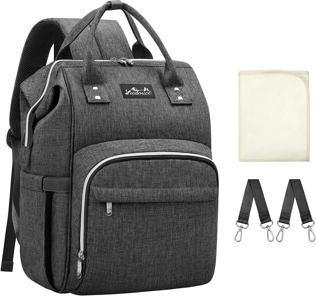 Viedouce Baby Wickelrucksack Wickeltasche Babytasche,Wasserdicht Oxford Grosse Kapazität für ausgehe