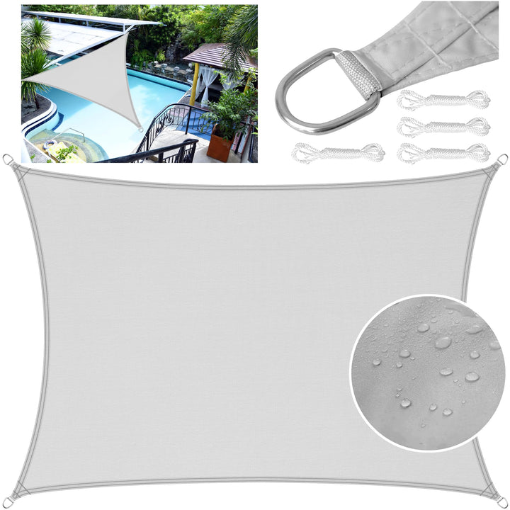 LEcylankEr Sonnensegel Balkon Dreieckig Rechteckig Wasserdicht Markisenstoff PES Sonnensegel UV Schu