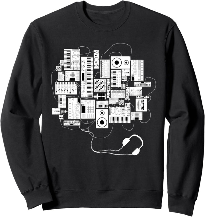 Dj und Synthesizer Musiker Sweatshirt
