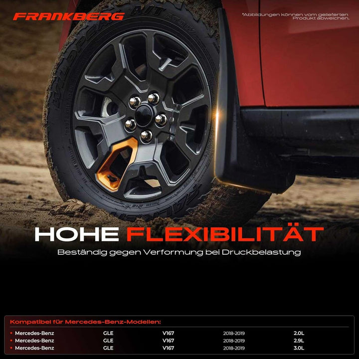 4x Spritzschutz Schmutzfänger für GLE W167 300D 350D 400D 4matic 450 EQ Boost 4matic 2.0L 2.9L 3.0L