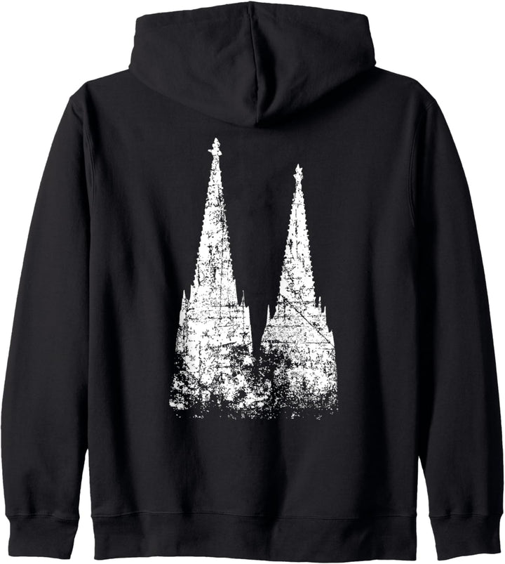 Ein Dom für Kölner (Vintage Weiss) Köln Kapuzenjacke