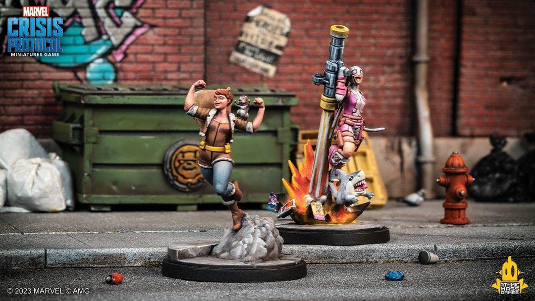 Marvel Crisis Protocol Squirrel Girl & Gwenpool Character Pack,Miniatur-Kampfspiel,Strategiespiel fü