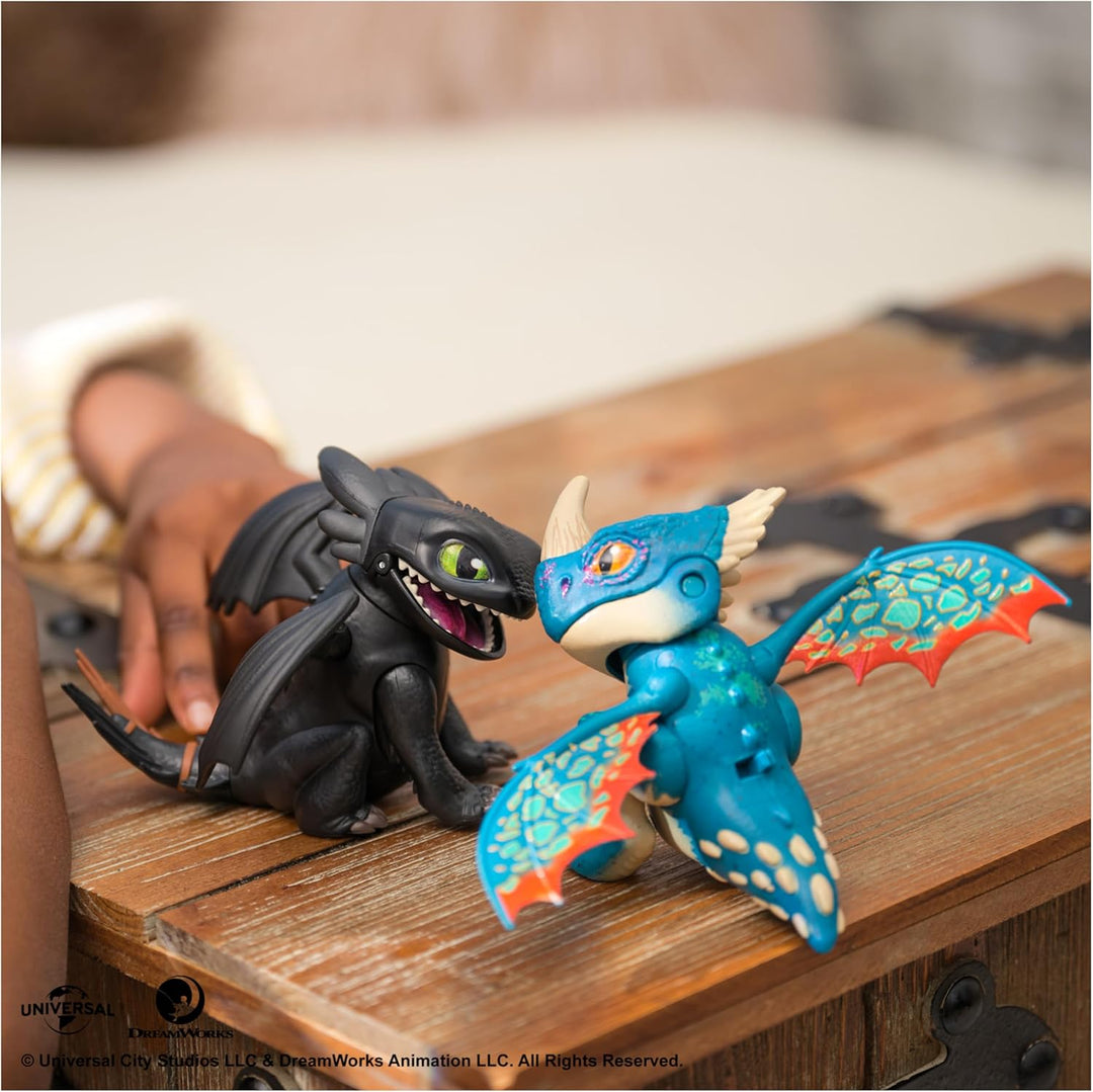 Dreamworks How to Train your Dragon, Interaktiver Mini-Drache Sturmpfeil, Figur mit Soundeffekten, S