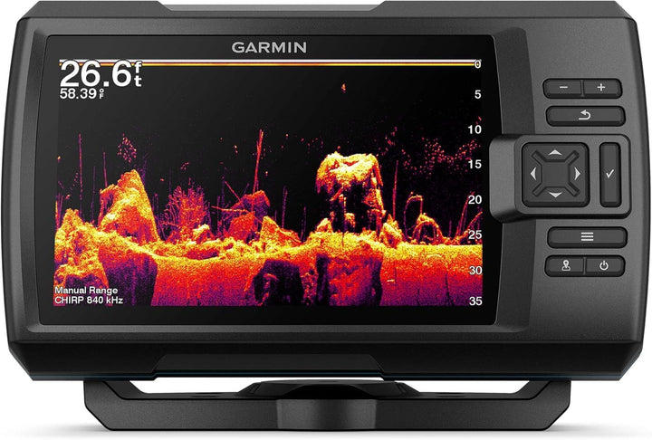Garmin Striker Vivid 7cv, Easy-to-Use 7-inch Color Fishfinder and Sonar Transducer, Vivid Scanning S