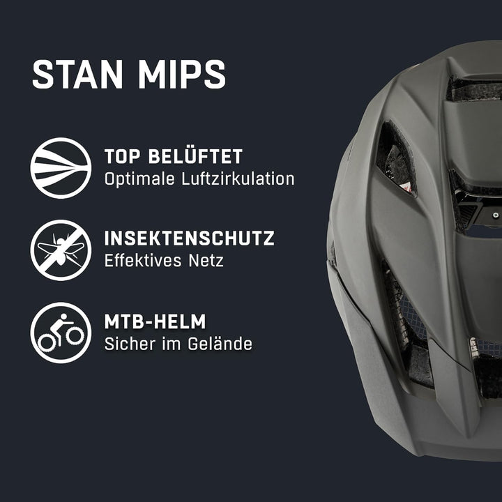 Alpina Stan MIPS Helm grau 51-55 cm, 51-55 cm