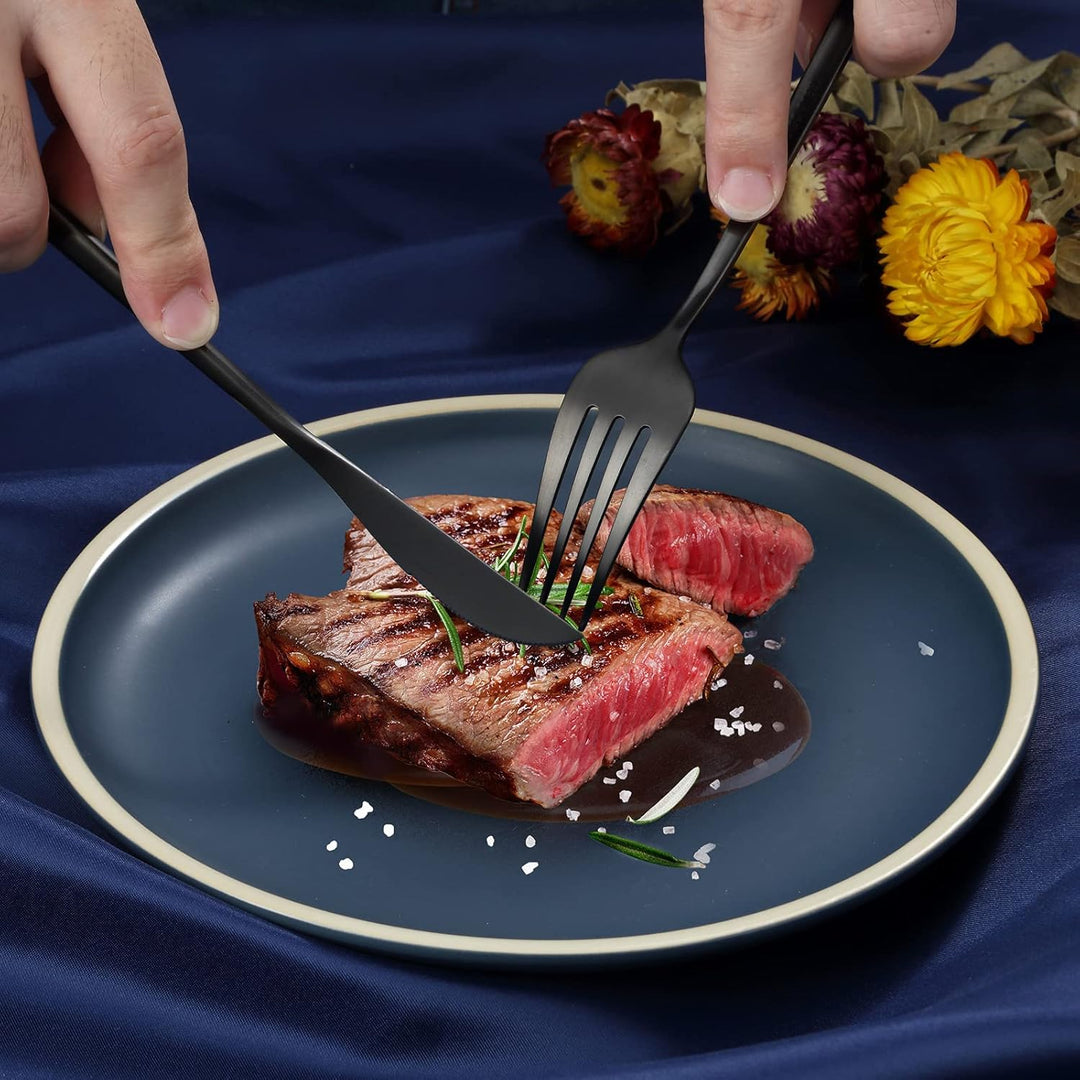Bestdin Besteck Set, 60 teilig Besteck Set 12 Personen, Edelstahl Besteckset mit Messer Gabel Löffel