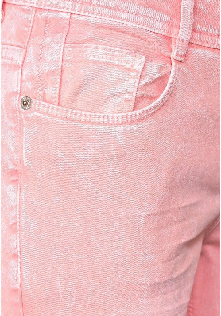 Cecil Damen Loose Fit Hose in 7/8 34W / 26L Soft Neon Pink, 34W / 26L Soft Neon Pink