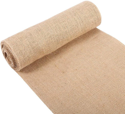 Sackleinen Band, natürliche Sackleinen Jute Band Roll Tischläufer für Handwerk Projekt Hochzeit Weih