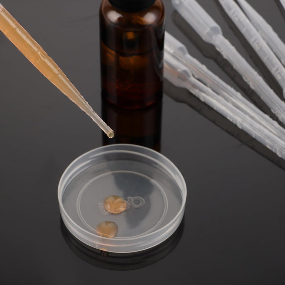 MUXHEL 500 Stück Pipetten, 3ML Pipetten Plastik, Pipette Kinder transparente, Transferpipetten Einwe
