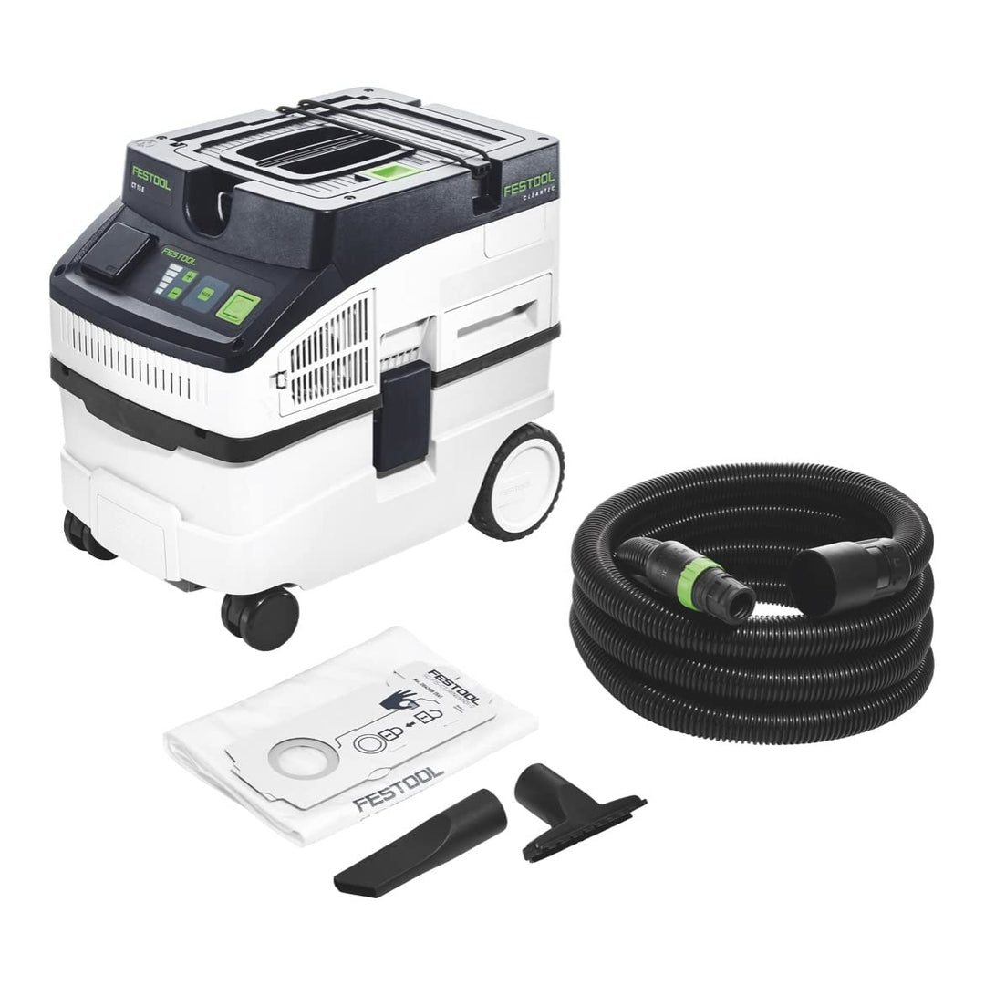 Festool Absaugmobil CT 15 E CLEANTEC (mit Hauptfilter, Saugschlauch, SELFCLEAN Filtersack, Fugendüse