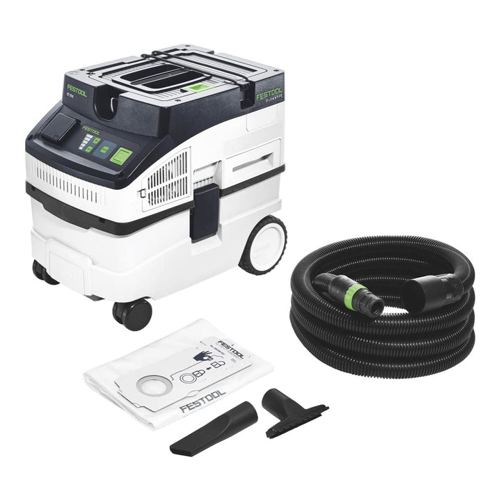 Festool Absaugmobil CT 15 E CLEANTEC (mit Hauptfilter, Saugschlauch, SELFCLEAN Filtersack, Fugendüse