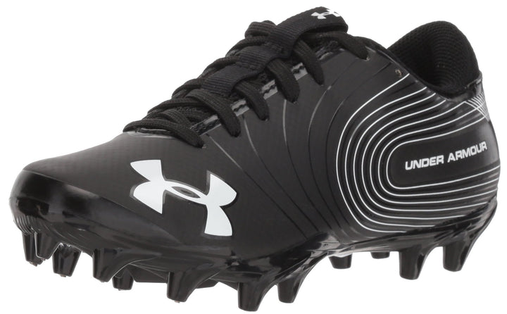 Under Armour Speed Phantom JR American Football Rasenschuhe, Jugend 5 US Schwarz Weiss, 5 US Schwarz
