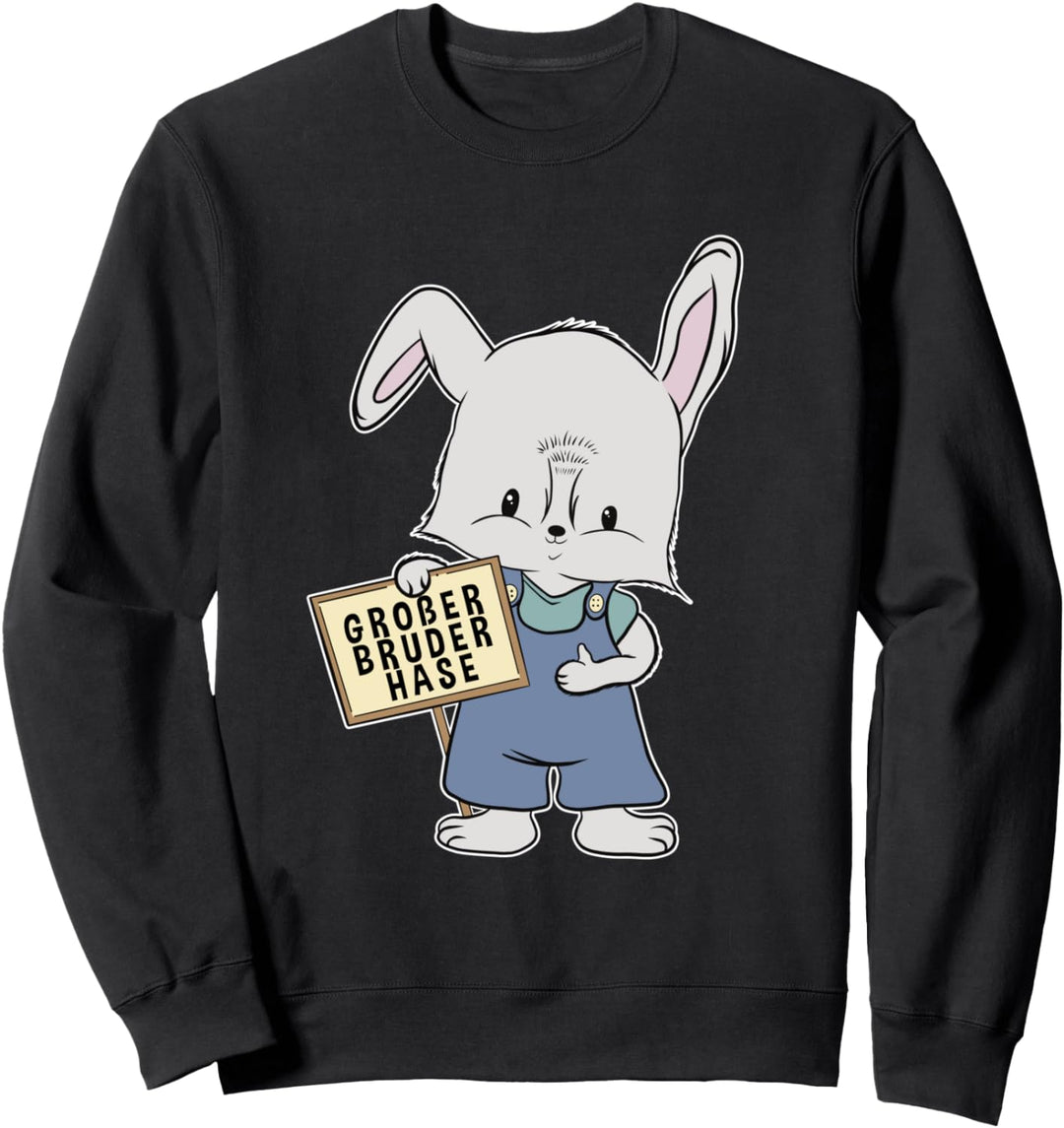 Grosser Bruder Hase Osterhase Partnerlook Familien Ostern Sweatshirt