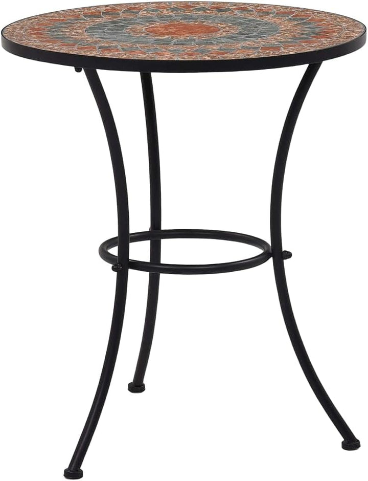vidaXL Mosaik Bistrotisch Gartentisch Balkontisch Mosaiktisch Terrassentisch Tisch Beistelltisch Gar