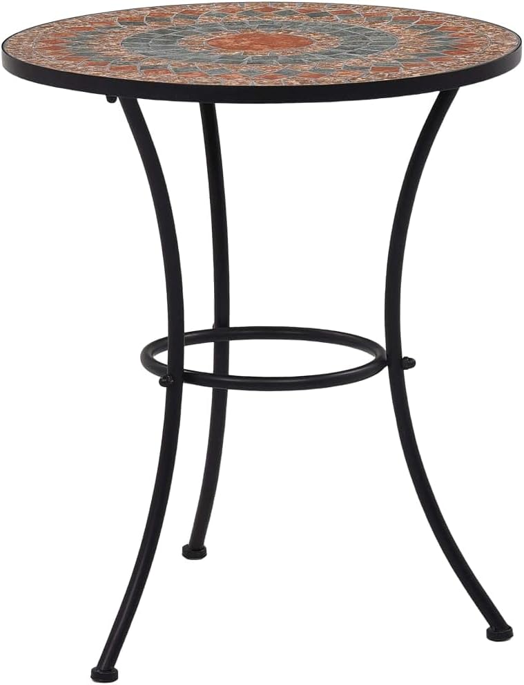 vidaXL Mosaik Bistrotisch Gartentisch Balkontisch Mosaiktisch Terrassentisch Tisch Beistelltisch Gar