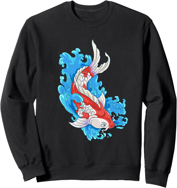 Japanischer Karpfen Koi Fisch Teich Geschenk Sweatshirt
