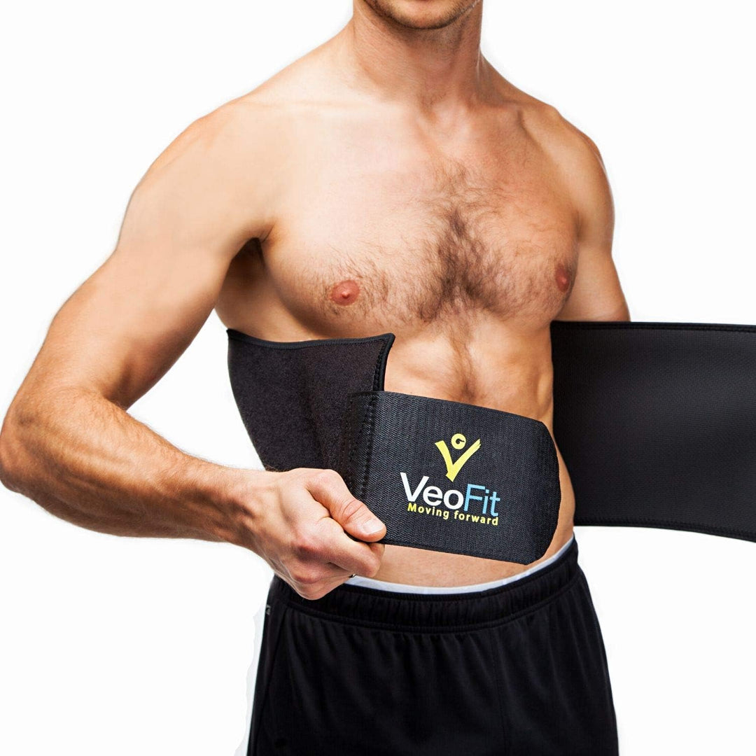 VeoFit Schwitzgürtel für den Bauch: Premium-Bauchweg-Gürtel, für Mann & Frau/Zwei Grösse/Macht Sie s