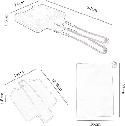 Presspfanne-Sandwichmaker mit Robuster Antihaftbeschichtung für Camping