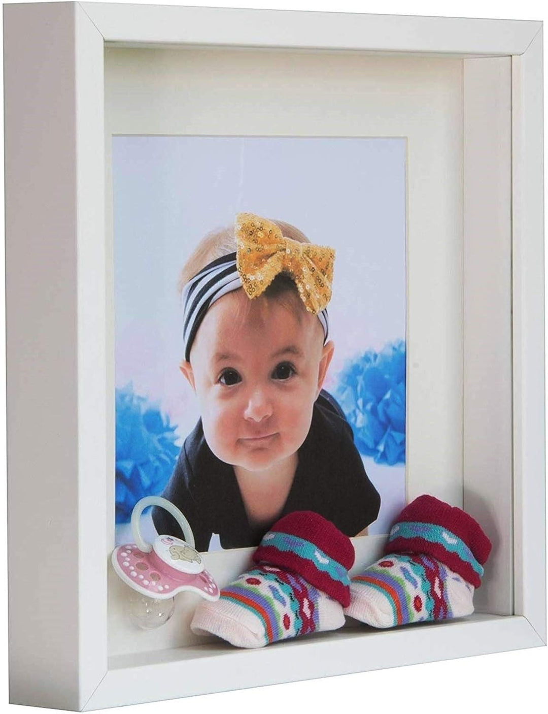 BD ART 30x30 Box 3D Objektrahmen Bilderrahmen (Innenmass Foto 28x28cm) mit Passepartout 20x20 cm, Qu