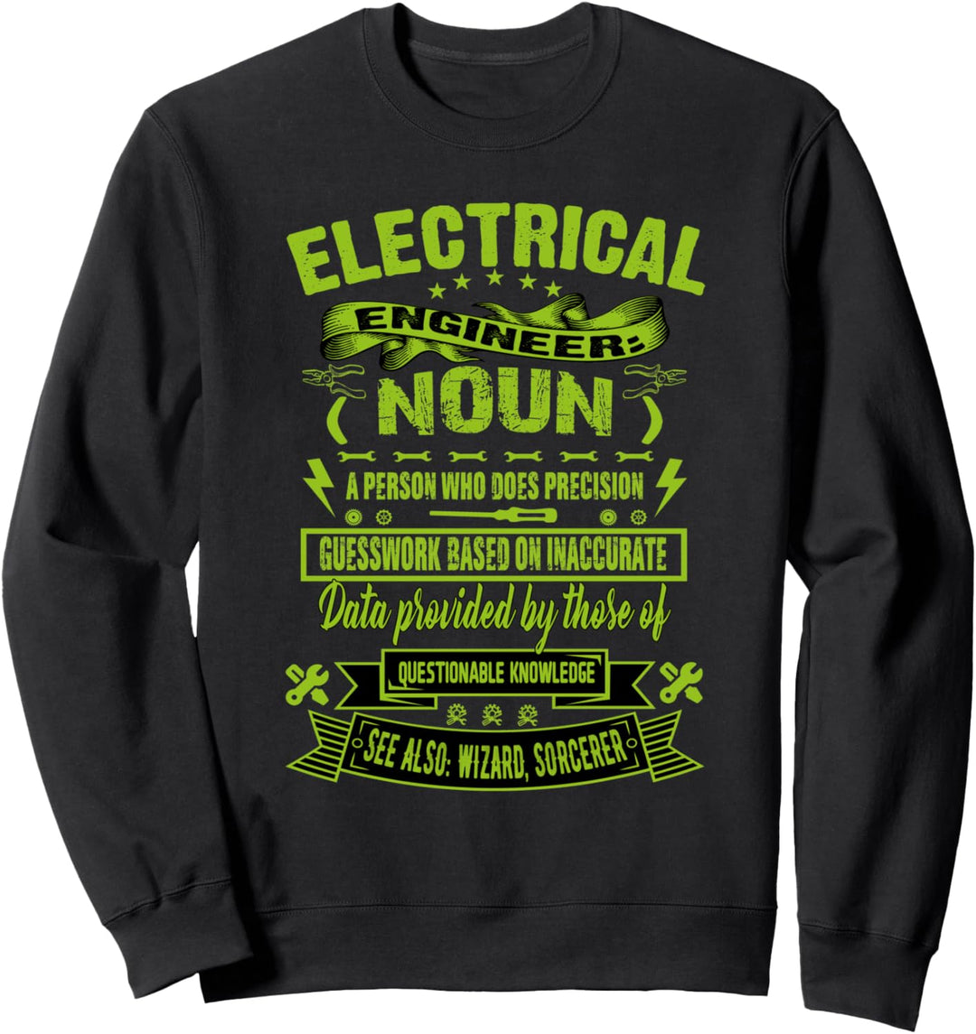 Lustige Elektroingenieur Definition Witz Geschenk Sweatshirt
