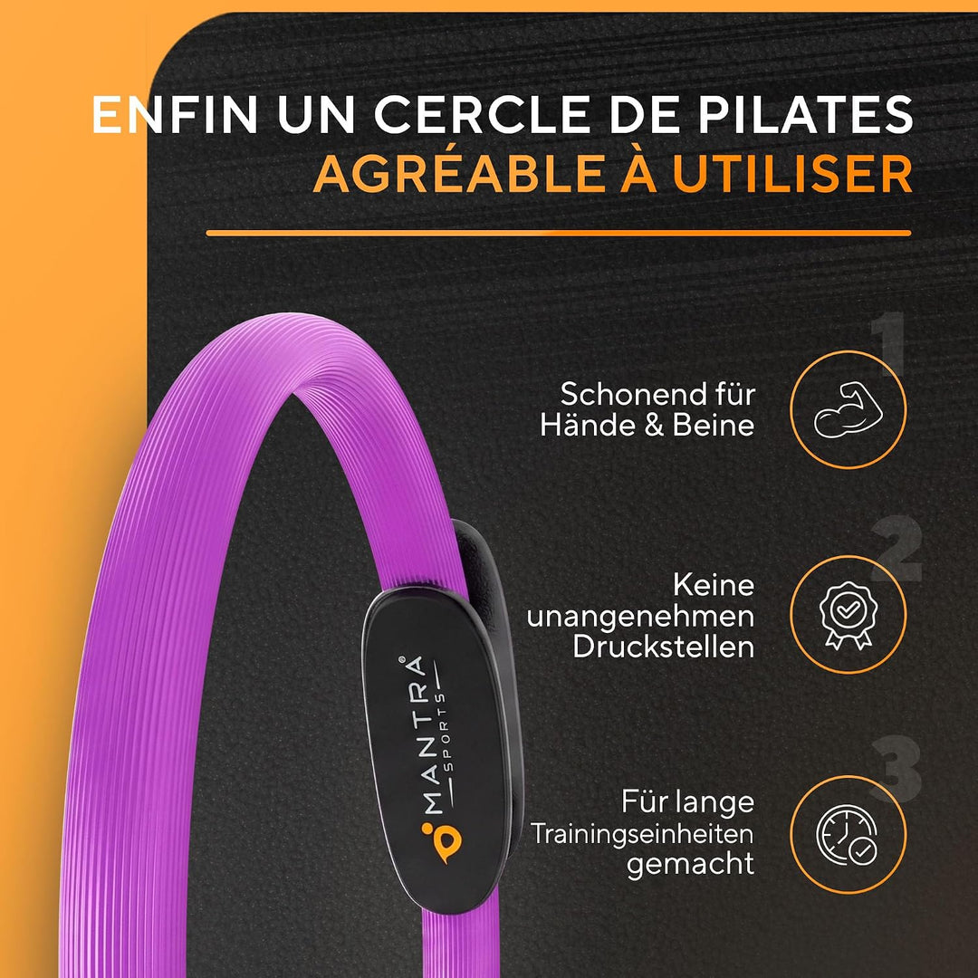 MANTRA SPORTS Pilates Ring Fit Fitness Ring Beckenbodentrainer für Frau &amp; Männer, Beckenboden Traini