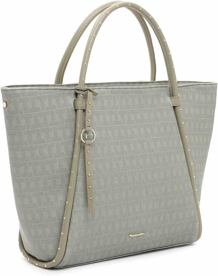 Tamaris Shopper Linn 32266 Damen Handtaschen Ornament Einheitsgrösse Khaki 910, Einheitsgrösse Khaki