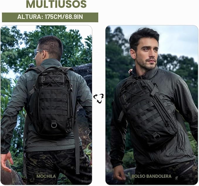 Mardingtop 18L Taktischer Rucksack Herren Wanderrucksack Klein mit Abnehmbaren Schultergurten, Outdo