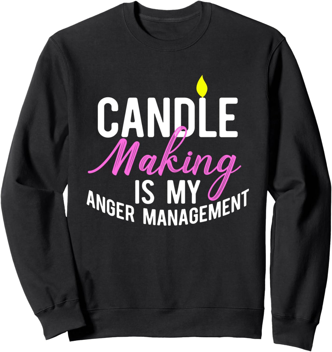 Lustige Kerze machen Kunst und Kunsthandwerk Geschenkidee Sweatshirt