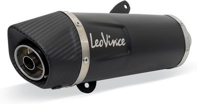 Auspuffanlage LeoVince Komplettanlage SBK NERO, Edelstahl schwarz, Carbon Kappe, 1/1, mit Katalysato
