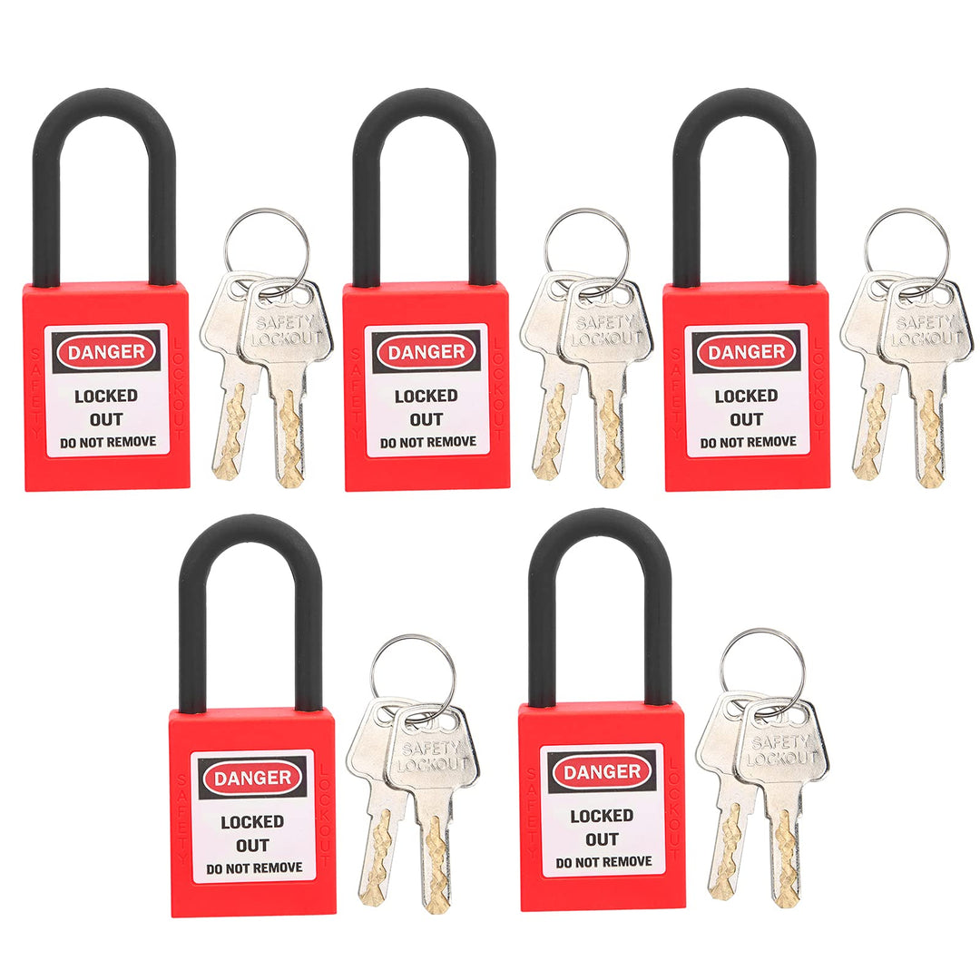 Watris Veiyi 5 Sätze 38mm Lockout Tagout, Vorhängeschloss Gleichschliessend, Vorhängeschloss Klein,
