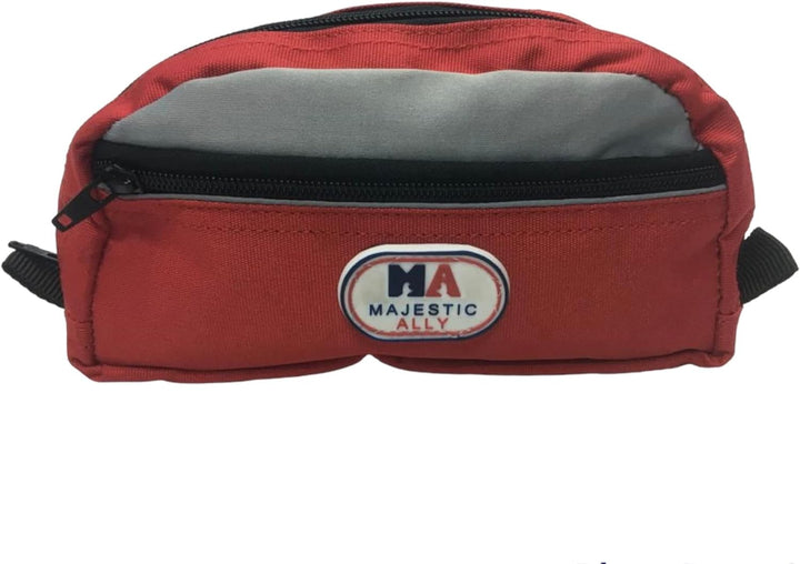 Majestic Ally Reflektierende Satteltasche aus Nylon für Sattelzubehör (rot), rot