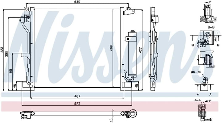 Nissens 940337 Kondensator, Klimaanlage