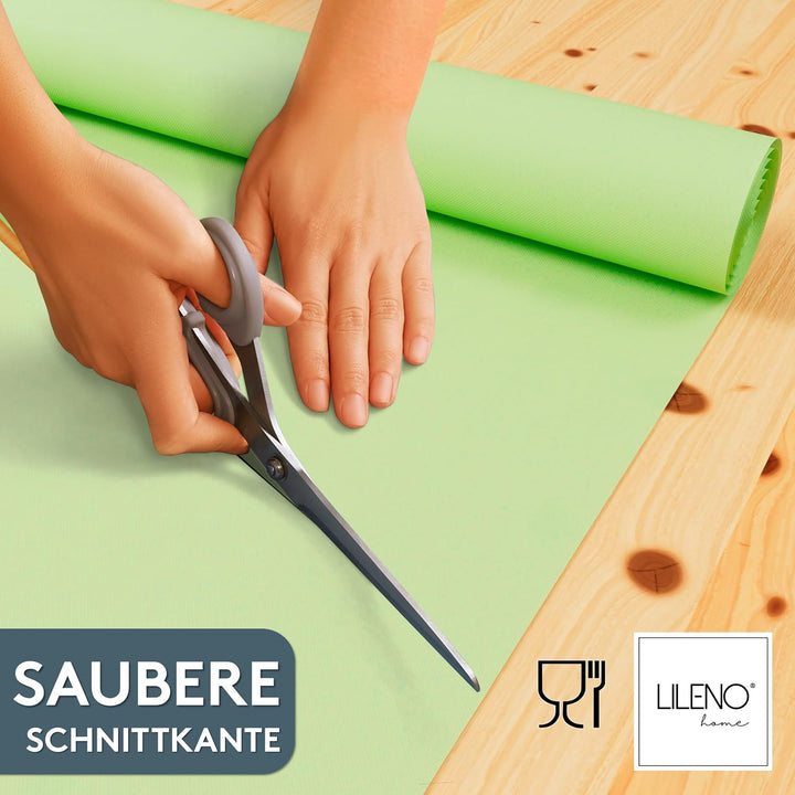LILENO HOME Tischdeckenrolle 1,10 x 25 m - Tischdecke Apfelgrün aus Vlies - Stoffähnlich, abwaschbar